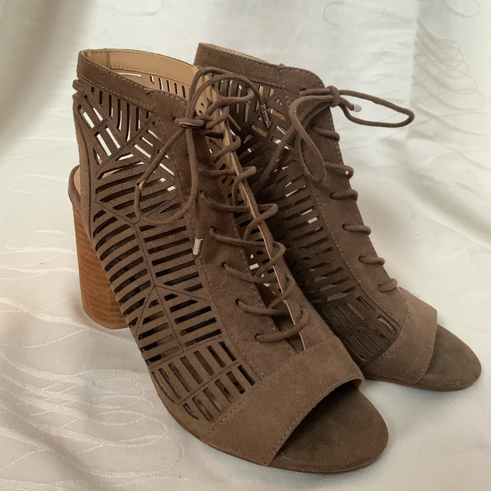 Sam Edelman Brown Lace Up Heels